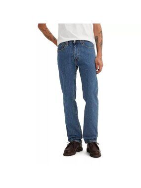 Levi’s 505 Men’s Straight Leg Jeans 34x34 Blue Denim Classic Fit Mid Rise Vintag